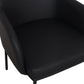 Sydney Performance Vegan Leather Armchair - Set of 2 - Black