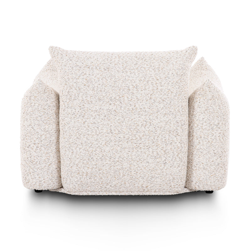 Saint Tropez Nubby Fabric Armchair in Sand