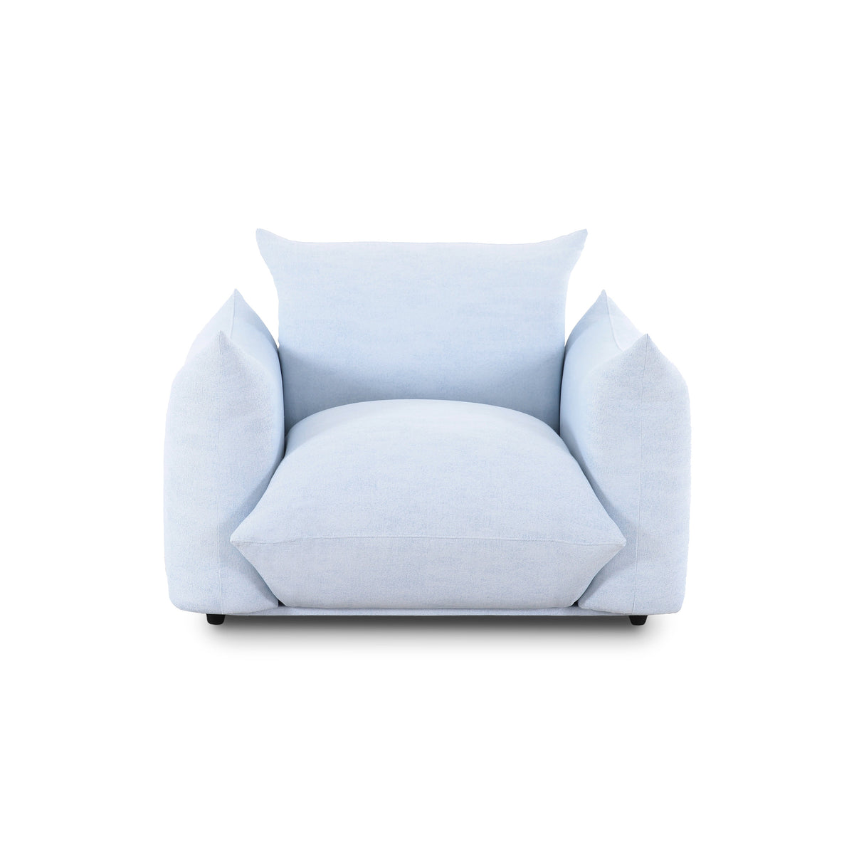 Saint Tropez Stuffed Indoor/Outdoor Armchair - Light Blue