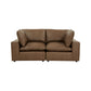 Cali 80" Modular Loveseat - Brown
