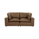 Cali 80" Modular Loveseat - Brown