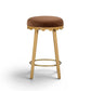Oodle Performance Vegan Mohair Bar and Counter Stool - Bronze / Natural Ash / Counter Height