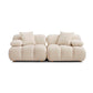 Calliope 79" Modular Loveseat - Off-White