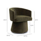Kristen Rolling Desk Chair - Olive Green