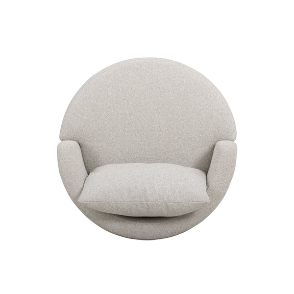 Silvi Performance Boucle Swivel Accent Chair - Off-White