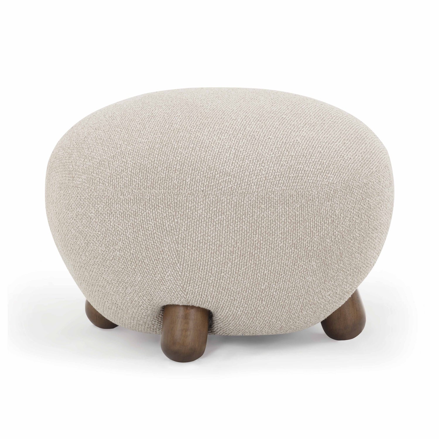 Pucker Ottoman - Warm Grey