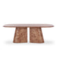 Gladyss 87" Burl Oval Dining Table - Honey