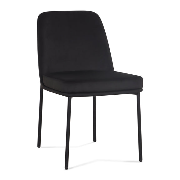 Sydney Performance Velvet Dining Chair - Set of 2 - Black