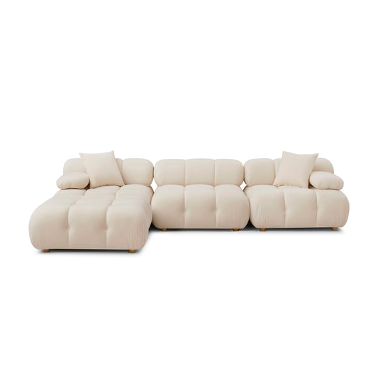 Calliope 4-Piece Performance Modular Sectional - Off-White