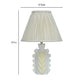 Edith Scalloped Papier Mache Flower Pleated Table Lamp