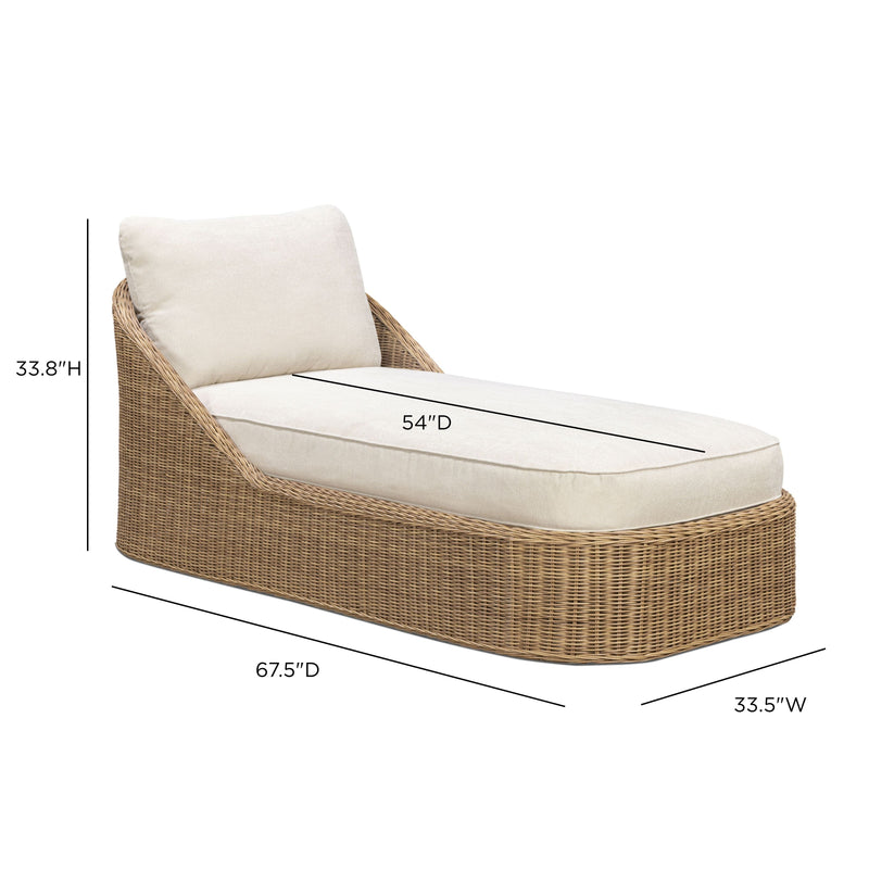 Axel Boucle Outdoor Lounge Chair - Cream