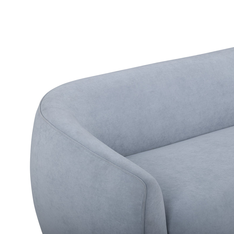 Jordan 70" Textured Performance Velvet Loveseat - Baby Blue