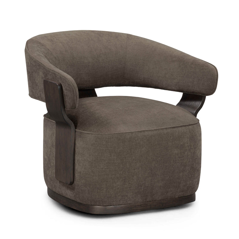 Madison Performance Swivel Accent Chair - Mink