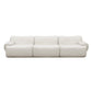Zenith 116.5" Contract-Grade Upcycled Fabric Modular Sofa - Cream