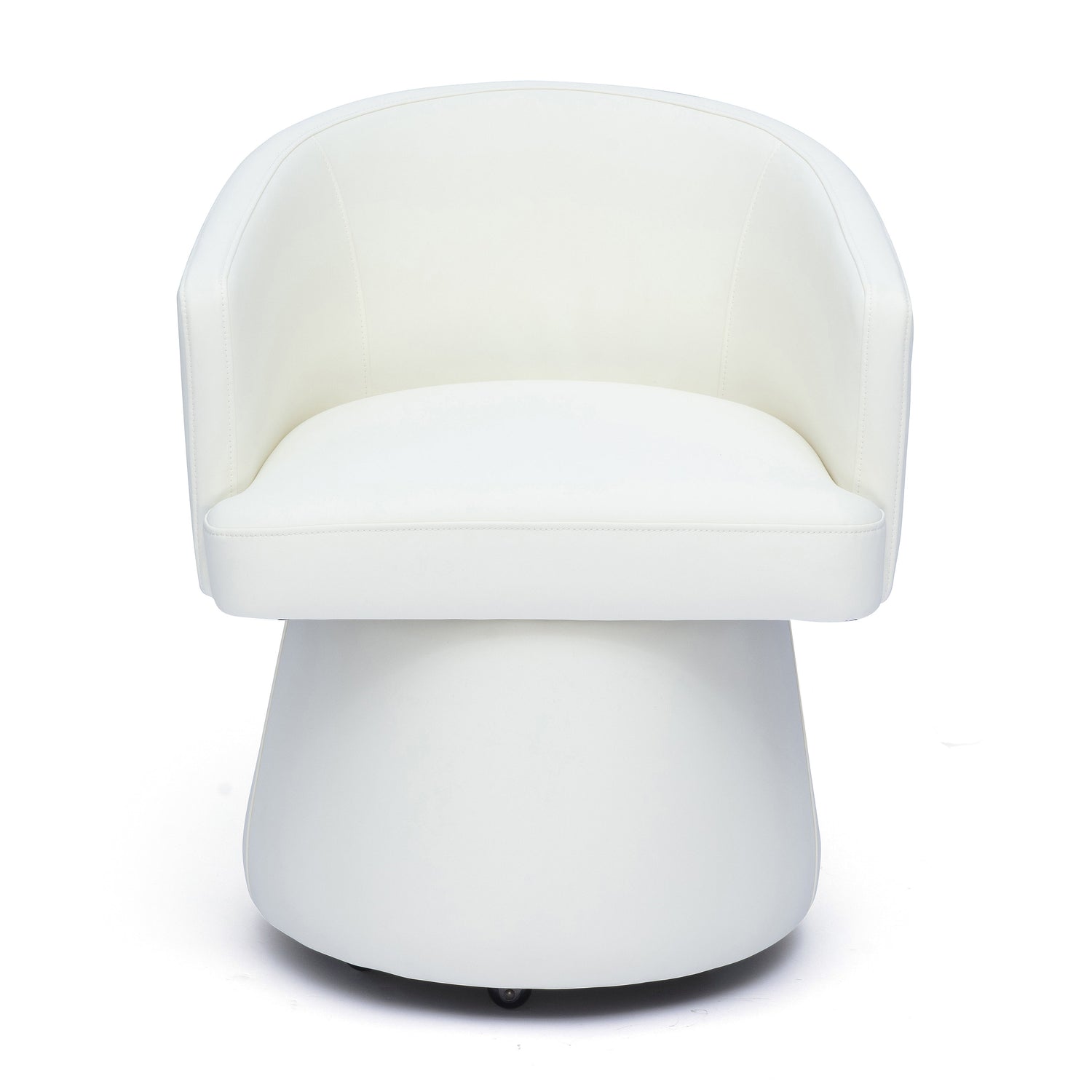 Kristen Rolling Desk Chair - Off-White