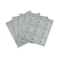 Crissy Cotton Canvas Printed Napkins - Set of 4 - Black and White