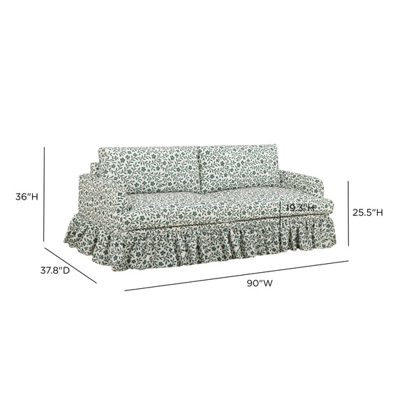 Gertrude 90" Sofa - Floral
