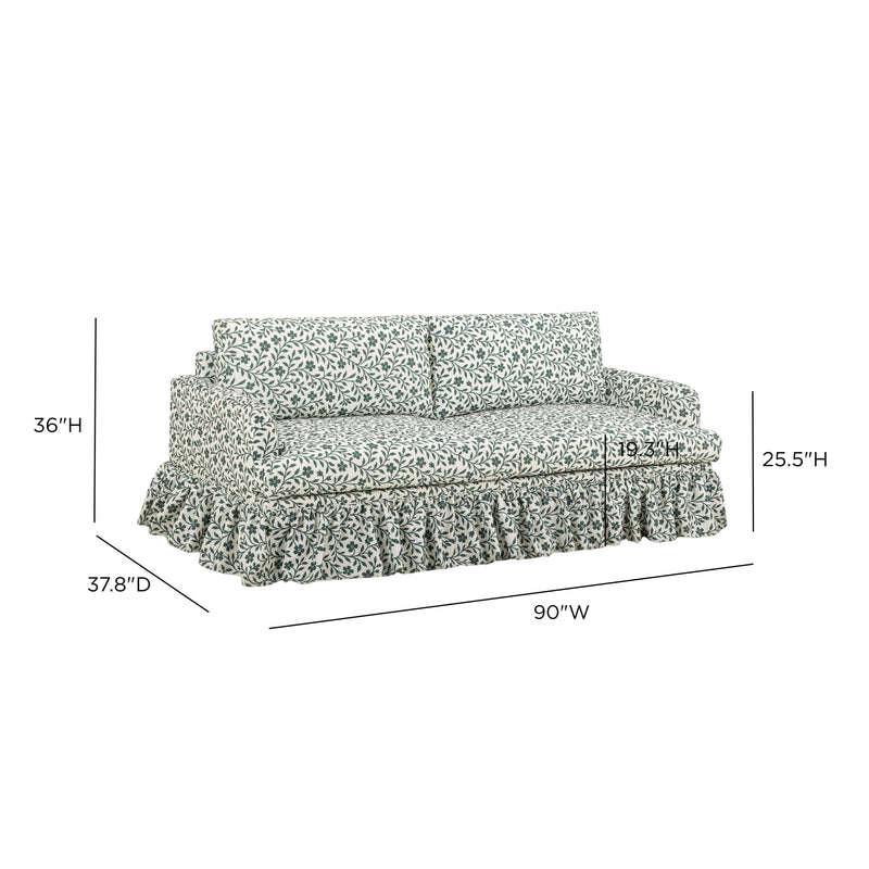 Gertrude 90" Sofa - Floral