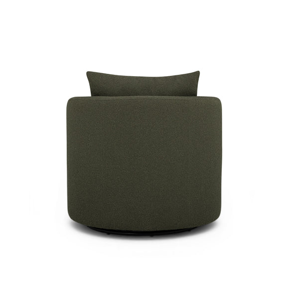 Silvi Performance Boucle Swivel Accent Chair - Kale Green
