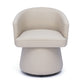 Kristen Rolling Desk Chair - Beige