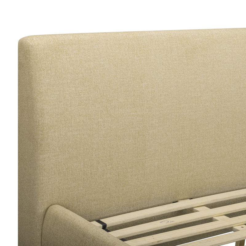 Rayne Textured Fabric Bed - Honey