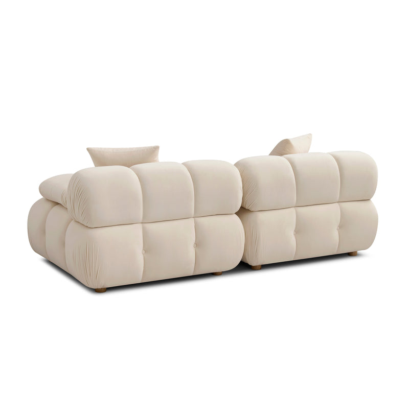 Calliope 79" Modular Loveseat - Off-White