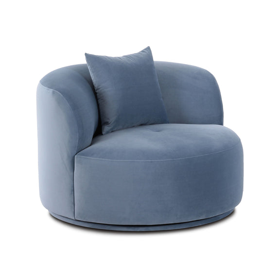 Fickle Swivel Accent Chair - Bluestone