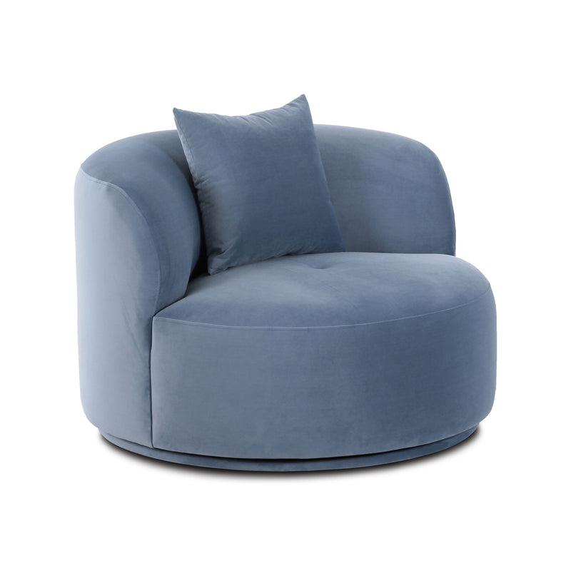 Fickle Swivel Accent Chair - Bluestone