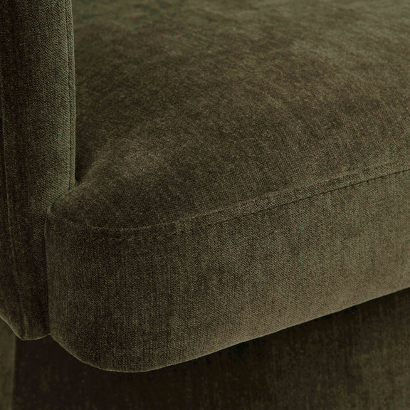 Kristen Rolling Desk Chair - Olive Green