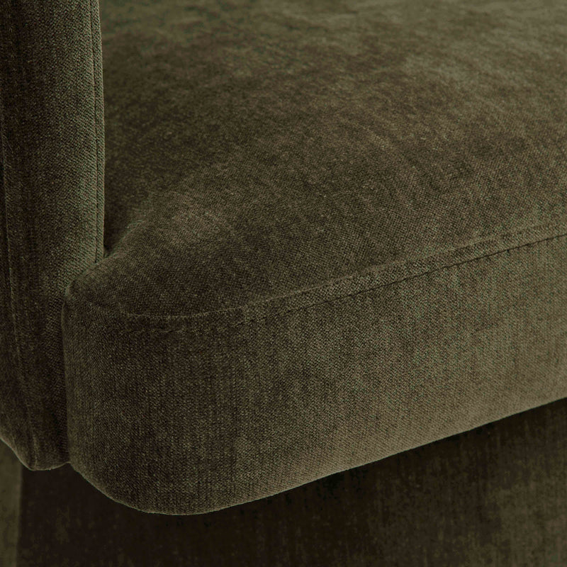 Kristen Rolling Desk Chair - Olive Green