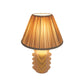 Edith Scalloped Papier Mache Flower Pleated Table Lamp