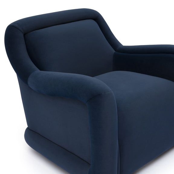 Charli Performance Swivel Chair - Dark Blue
