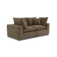 Cali 80" Modular Loveseat - Chocolate Brown