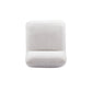 Arezza Stone White Contract-Grade Basketweave Chenille Armless Chair
