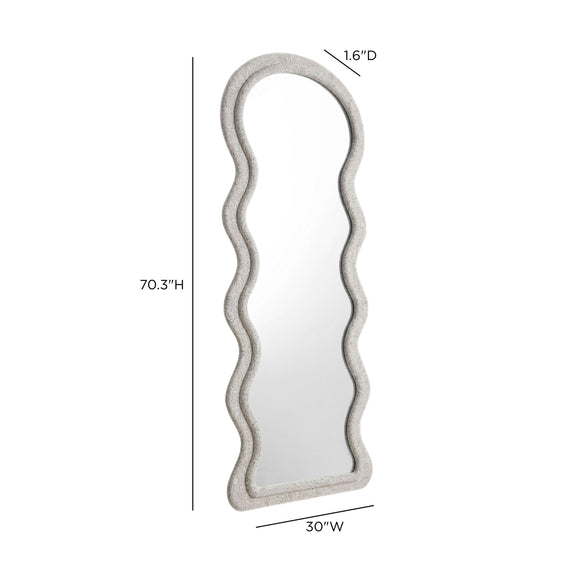 Rhodes 70" Floor Mirror - Neutral Floral