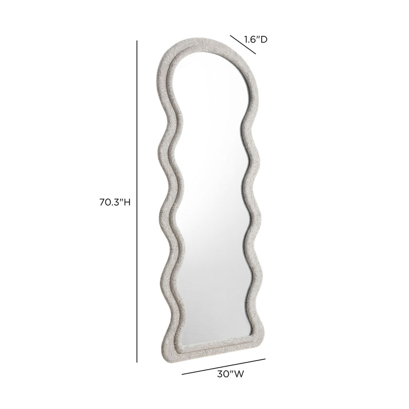 Rhodes 70" Floor Mirror - Neutral Floral
