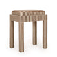 Kora Cotton Jute Contract-Grade Accent Stool - Brown
