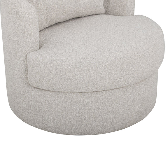 Silvi Performance Boucle Swivel Accent Chair - Off-White