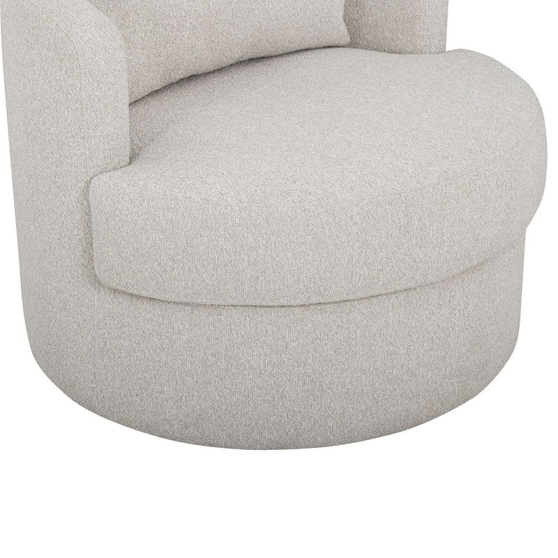 Silvi Performance Boucle Swivel Accent Chair - Off-White