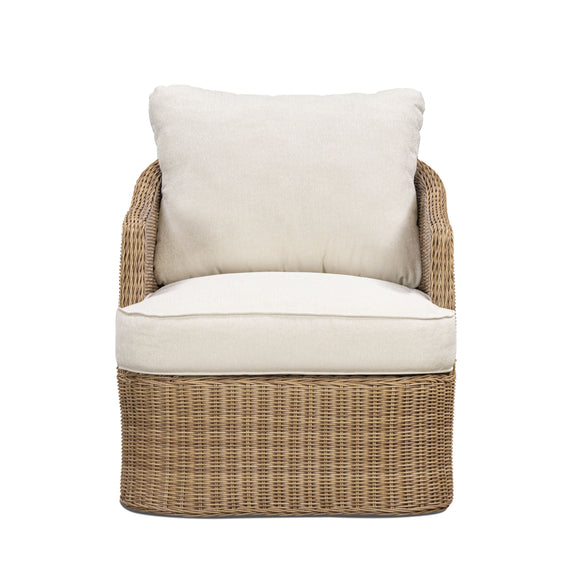 Axel Boucle Outdoor Accent Chair - Cream