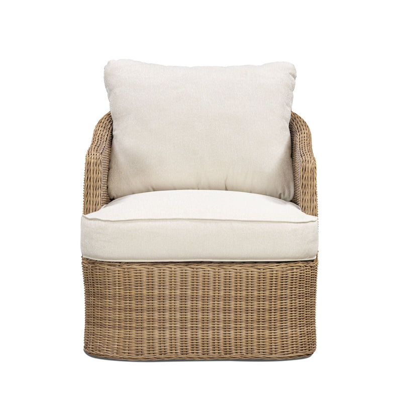 Axel Boucle Outdoor Accent Chair - Cream