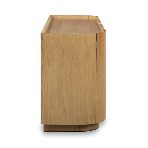 Moora 70" Natural Ash 4-Door Sideboard