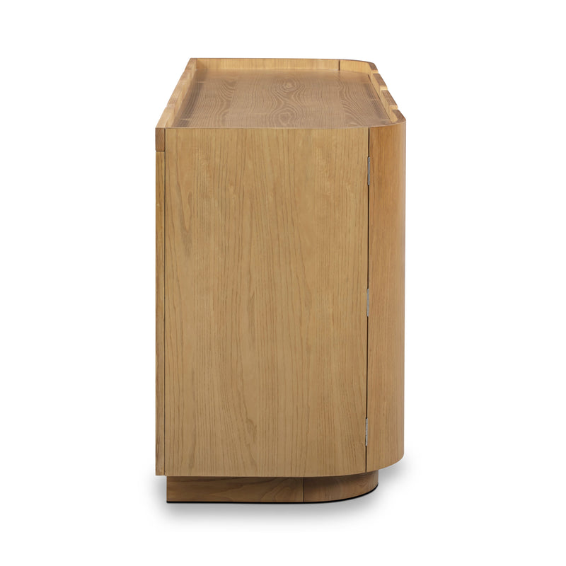 Moora 70" Natural Ash 4-Door Sideboard