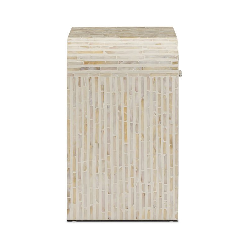 Borno 20" Mother of Pearl Nightstand