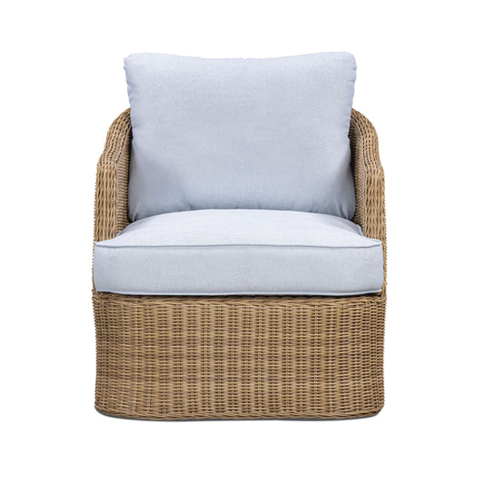 Axel Boucle Outdoor Accent Chair - Blue