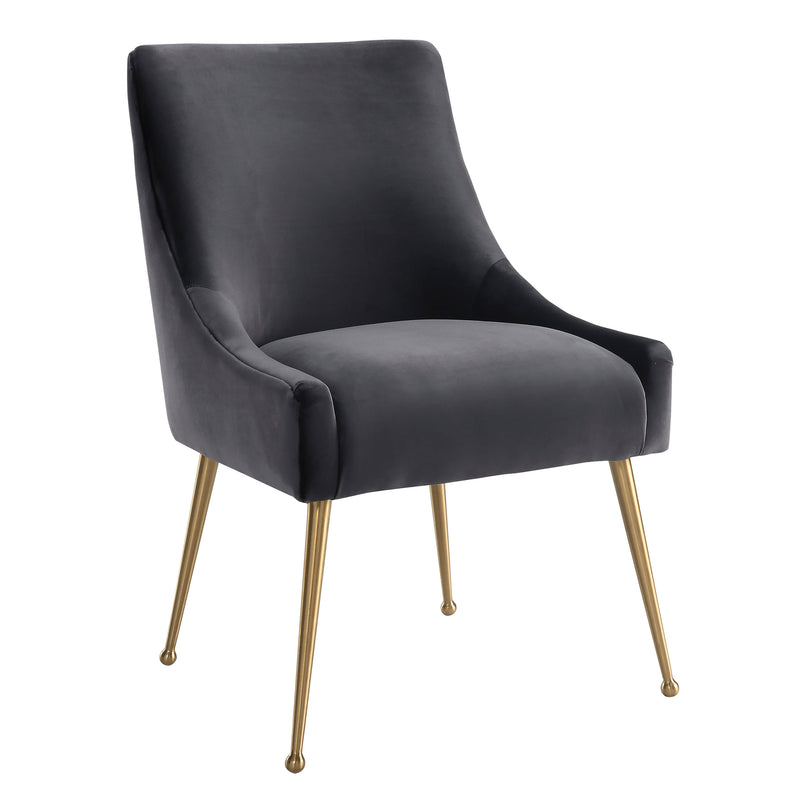 Beatrix Performance Velvet Dining Chair - Grey