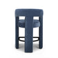 Malone Performance Chenille Stool - Blue Denim / Counter Height
