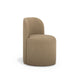Persa Round Back Performance Chenille Dining Chair - Light Brown