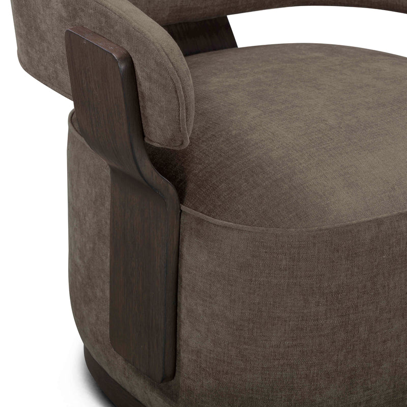 Madison Performance Swivel Accent Chair - Mink