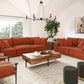 Cali 80" Modular Loveseat - Rust